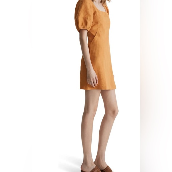 Madewell Maisie linen mini dress with pockets size 2 - Picture 2 of 10
